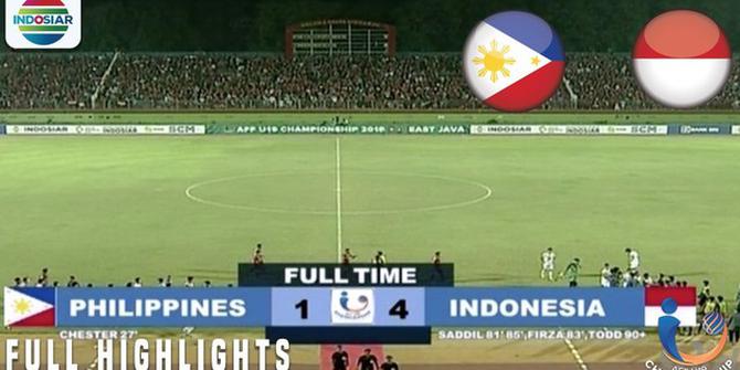 VIDEO: Highlights Piala AFF U-19, Filipina Vs Timnas Indonesia 1-4