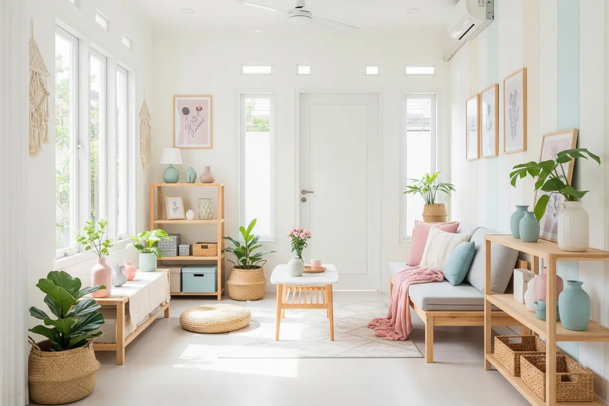 Ide Tata Ruang Rumah Kecil Tanpa Sekat dengan Pencahayaan Alam