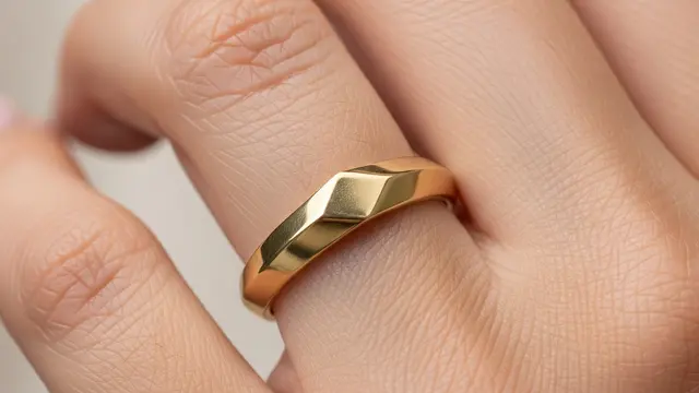 Desain Cincin Emas yang Mudah Dijual Kembali (AI)