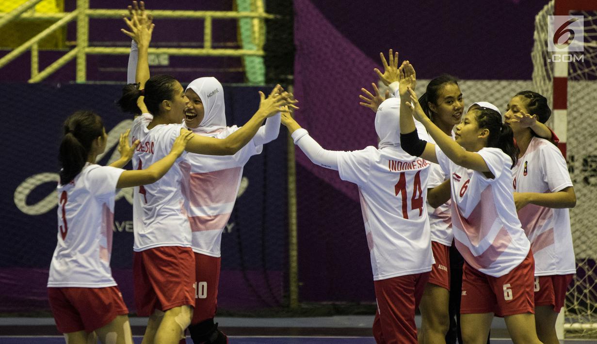 FOTO Timnas Bola Tangan Putri Indonesia Kalahkan Malaysia Asian