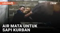 Haru! Anak Ini Tangisi Sapi Kesayangan yang Akan Dikurbankan