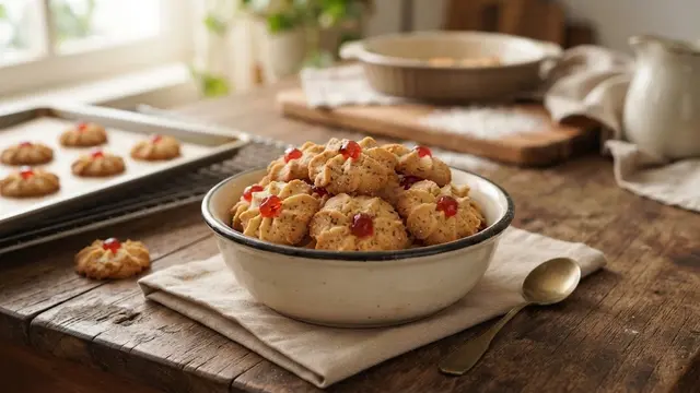 Kue Semprit Moka Kacang