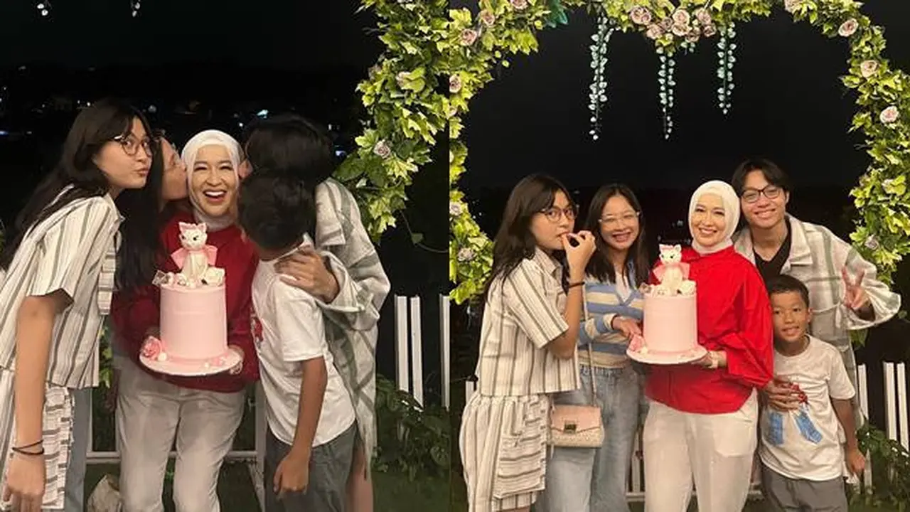 Jalani Perceraian, Ini 7 Potret Okie Agustina Bareng Keempat Buah Hatinya
