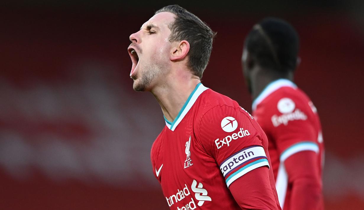 Bermain di kandang sendiri, Liverpool sebenarnya menguasai jalannya pertandingan dengan penguasaan bola mencapai 55,9 persen berbanding 44,1 persen milik Manchester City. (Laurence Griffiths / POOL / AFP)