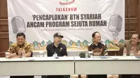 Talkshow bertajuk “Pencaplokan” BTN Syariah Ancam Program Sejuta Rumah yang diadakan Kornas-Pera di Jakarta, Jumat (22/7/2022).