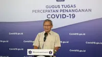 Juru Bicara Penanganan Covid-19 Achmad Yurianto memberikan orang-orang yang terinfeksi Virus Corona penyebab COVID-19 saat konferensi pers di Graha BNPB, Jakarta, Senin (11/5/2020). (Dok Badan Nasional Penanggulangan Bencana/BNPB)