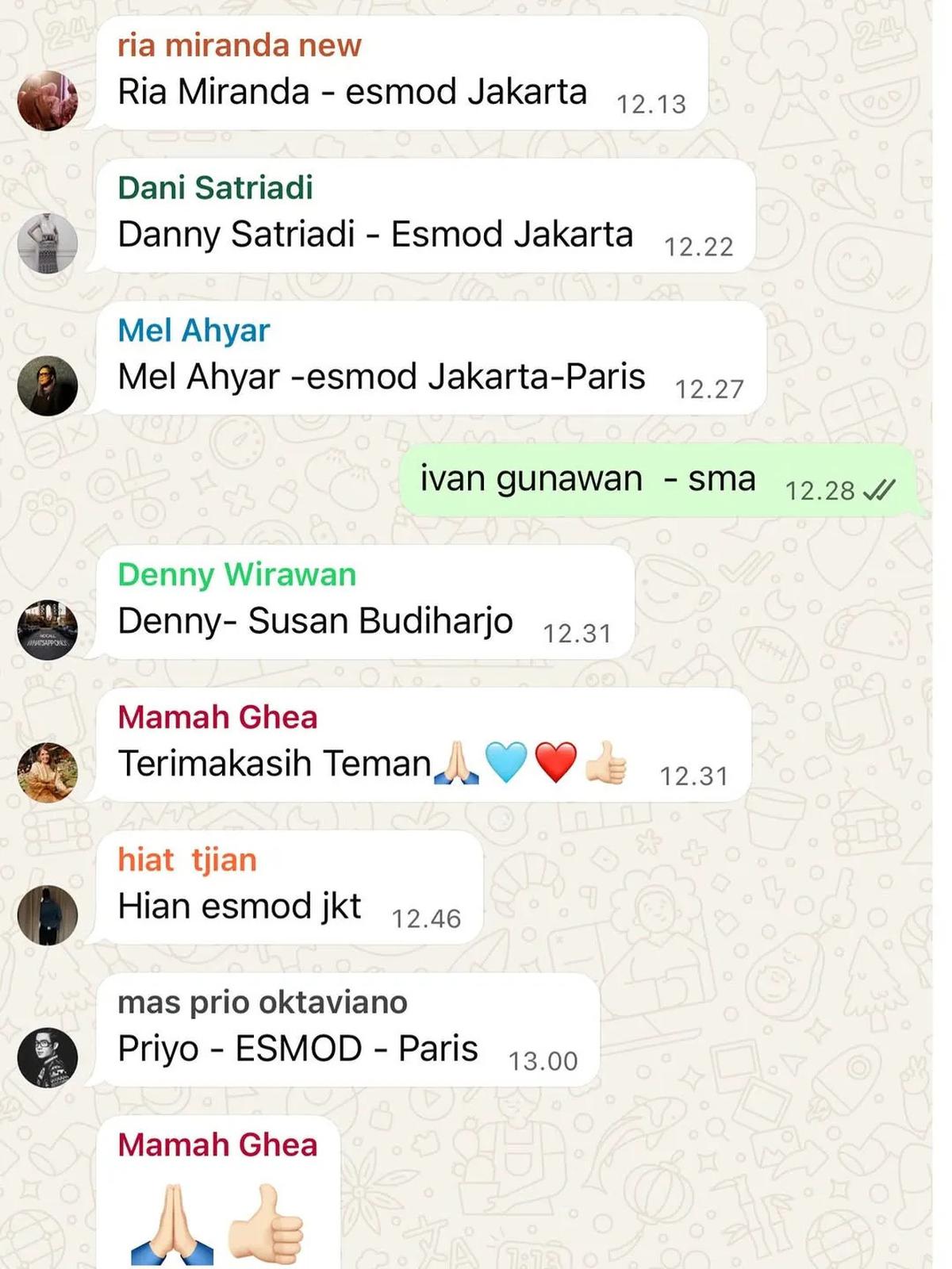 Ivan Gunawan Tetap Bangga Meski Lulusan SMA, Pamer Chat Grup Ikatan Perancang Mode Indonesia