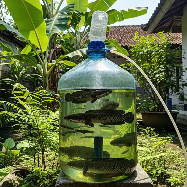 Ilustrasi Ternak Ikan Gabus.