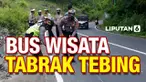 13 orang termasuk sopir meninggal dunia dalam kecelakaan maut bus wisata di Bantul. Polisi dan KNKT lakukan olah tkp menyelidiki apa pemicu insiden tersebut.