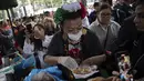 Taco keranjang adalah hidangan khas dari negara bagian Tlaxcala, khususnya dari kota San Vicente Xiloxochitla. (AP Photo/Aurea del Rosario)