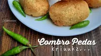 Sepiring combro kriuk. (Liputan6.com/IG/rikhatiwi)