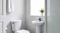 Model Kamar Mandi dan WC Sederhana (Meta AI)