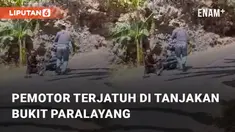 Suasana lalu lintas menuju Bukit Paralayang di Yogyakarta mulai memadat. Kondisi tersebut tampak padat pada Sabtu (02/09/2023)