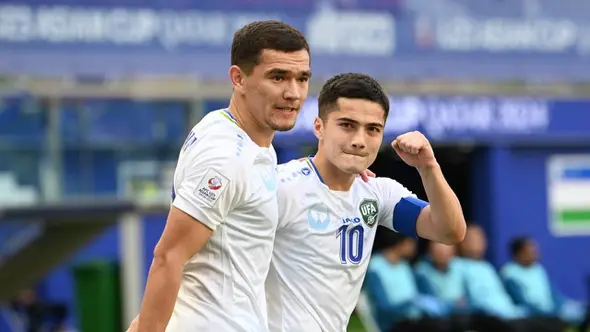 Kapten Timnas Uzbekistan U-23 di Piala Asia U-23 2024, Jasurbek Jaloliddinov (kanan). (Dok. UFA)