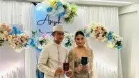 Potret Pernikahan Pratama Arhan dan Azizah Salsha. (Sumber: Instagram/rizkyridhoramadhanii05)