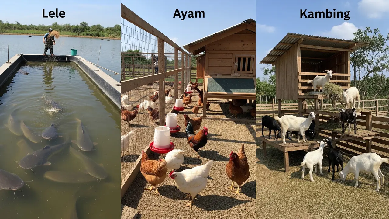 Perbandingan Budidaya Lele, Ayam, dan Kambing