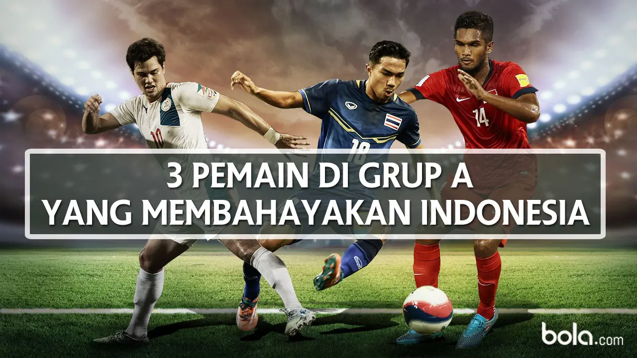 Tiga pemain masing-masing dari Singapura, Filipina, dan Thailand yang berpotensi membahayakan Timnas Indonesia di Piala AFF 2016. (Bola.com/Adreanus Titus)