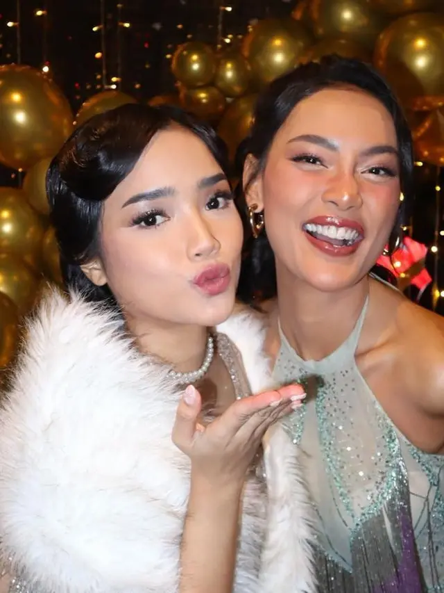 Fuji an saat hadir di ulang tahun teman. [@fuji_an]