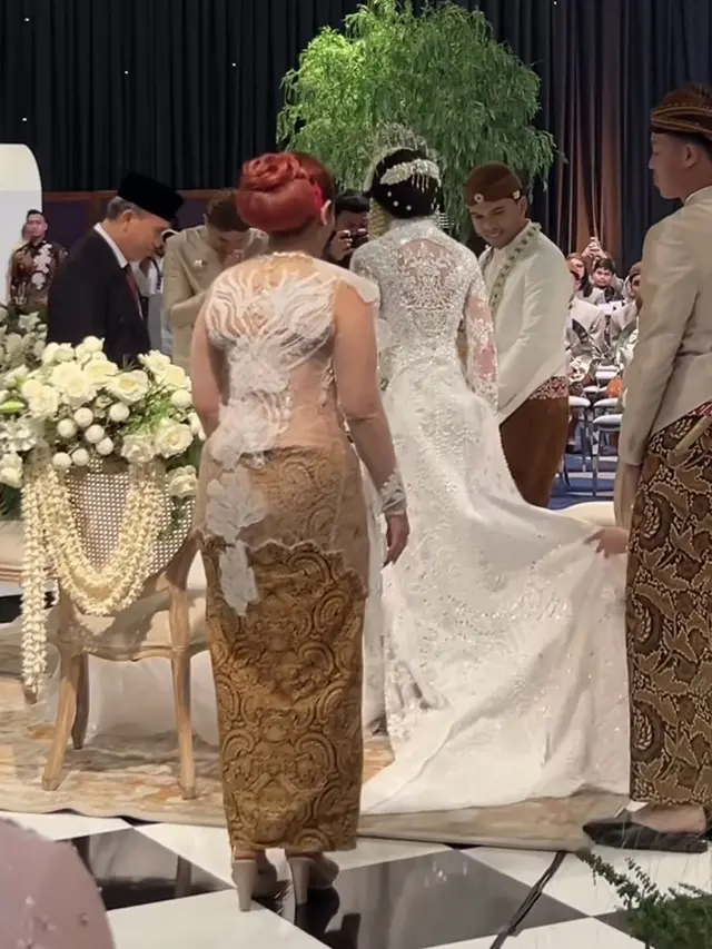 Zahwa Massaid saat akad nikah Aaliyah Massaid.