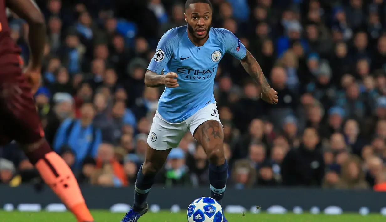6. Raheem Sterling (Man City) - 12 gol dan 9 assist (AFP/Lindsay Parnaby)