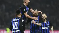 Radja Nainggolan memastikan kemenangan Inter Milan atas Sampdoria. (AFP/Miguel Medina)