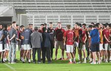 Erick Thohir beri pesan khusus ke pemain Timnas jelang hadapi Bahrain.