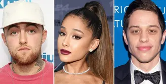 Mantan Ariana Grande, Mac Miller, benar-benar merasa tertekan dan sedih melihat kemesraan Ariana dan Pete Davidson di sosial media. (Robin Marchant/Getty Images; Michael Kovac/AMA2016/Getty Images; Mike Pont/WireImage.com)