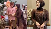 5 Penampilan Memikat Putri Delina dengan Kebaya Cokelat, Jadi Sorotan di Tasyakuran Mahalini