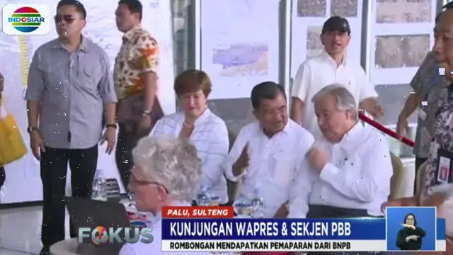 Kedua rombongan kemudian mendapatkan pemaparan oleh Tim BNPB tentang pemetaan bencana dan penanganan gempa-tsunami yang terjadi di Sulawesi Tengah.