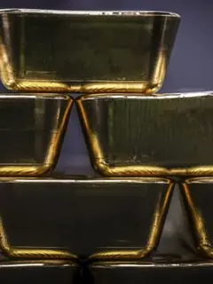 Ilustrasi Harga Emas Hari Ini di Dunia. Foto: DAVID GRAY | AFP