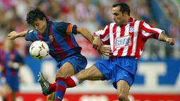 Luis Enrique saat masih aktif menjadi pemain Barcelona. (AFP/Javier Soriano).