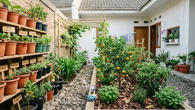 Desain Kebun Buah di Halaman Sempit