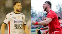 Final Piala Presiden 2018 akan menjadi pertarungan dua bomber asal Eropa Timur. Marko Simic yang jadi bomber maut Persija dan striker naturalisasi asal Montenegro, Ilija Spasojevic. (Bola.com/M Iqbal Ichsan)
