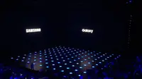 Peluncuran Galaxy Note 8 di Park Avenue Armory, New York, Amerika Serikat. Liputan6.com/Yuslianson