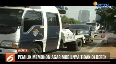 Pemilik dapat mengambil kendaraannya dengan membayar denda sesuai perda larangan parkir yaitu sebesar Rp 500 ribu.