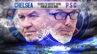 Chelsea vs Paris Saint-Germain (Bola.com/Samsul Hadi)