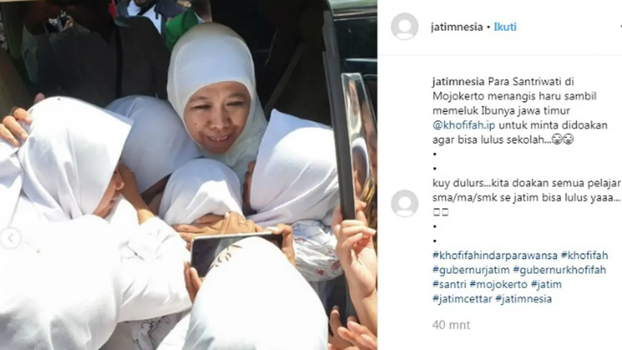 Gubernur Jawa Timur Khofifah Indar Parawansa