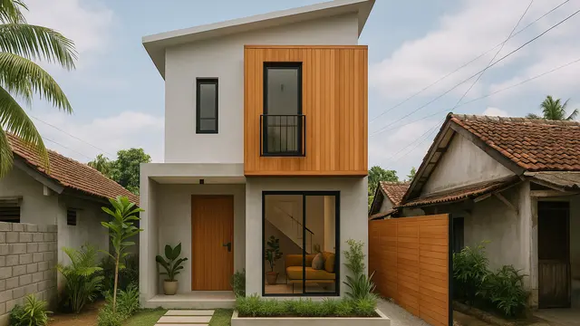 Desain Rumah Minimalis 7×9 Tren 2025 Favorit Generasi Muda/Ilustrasi AI