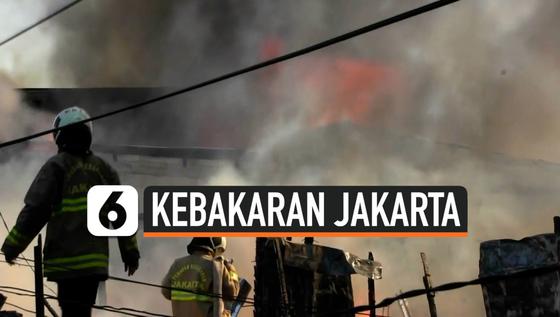 VIDEO: Kebakaran Paseban, Banyak Warga Kehilangan Tempat Tinggal