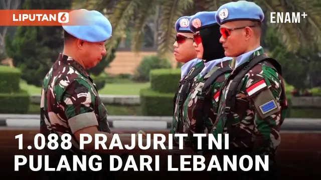 Kembali dari Lebanon, 1.088 Prajurit Pasukan Perdamaian Peroleh Satyalencana Santi Dharma