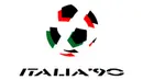 Logo Piala Dunia 1990 di Italia. Warna hijau dan merah pada bola merupakan unsure warna dari bendera Italia (Istimewa)