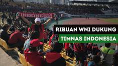 Sekitar 4000 Warga Negara Indonesia dukung Timnas Indonesia U-19 yang berlaga di Korea Selatan, Sabtu (4/11/2017)