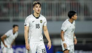 Mauro Zijlstra saat pertandingan ujicoba Timnas Indonesia melawan Mali U-22&nbsp;yang digelar di Stadion Pakansari, Kabupaten Bogor, Selasa (18/11/2025) pukul 20.00 WIB.&nbsp;(Bola.com/Bagaskara Lazuardi)