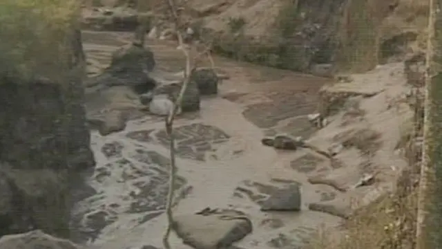 [VIDEO] Bahaya, Dusun di Kediri Dekat Jalur Lahar Dingin