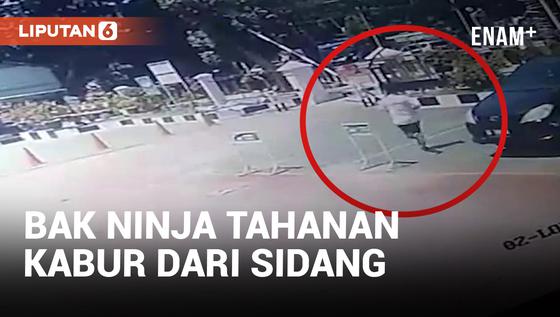 VIDEO: Mirip GTA, Tahanan di Makassar Kabur saat Pengadilan