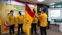Pelantikan pengurus Gema Ormas MKGR di Grha MKGR Beta, Bendungan Hilir, Jakarta Pusat, Kamis (18/11/2021). (Istimewa)