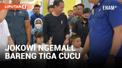 VIDEO: Libur Lebaran, Presiden Jokowi Nge-mall Bareng Cucu di Medan