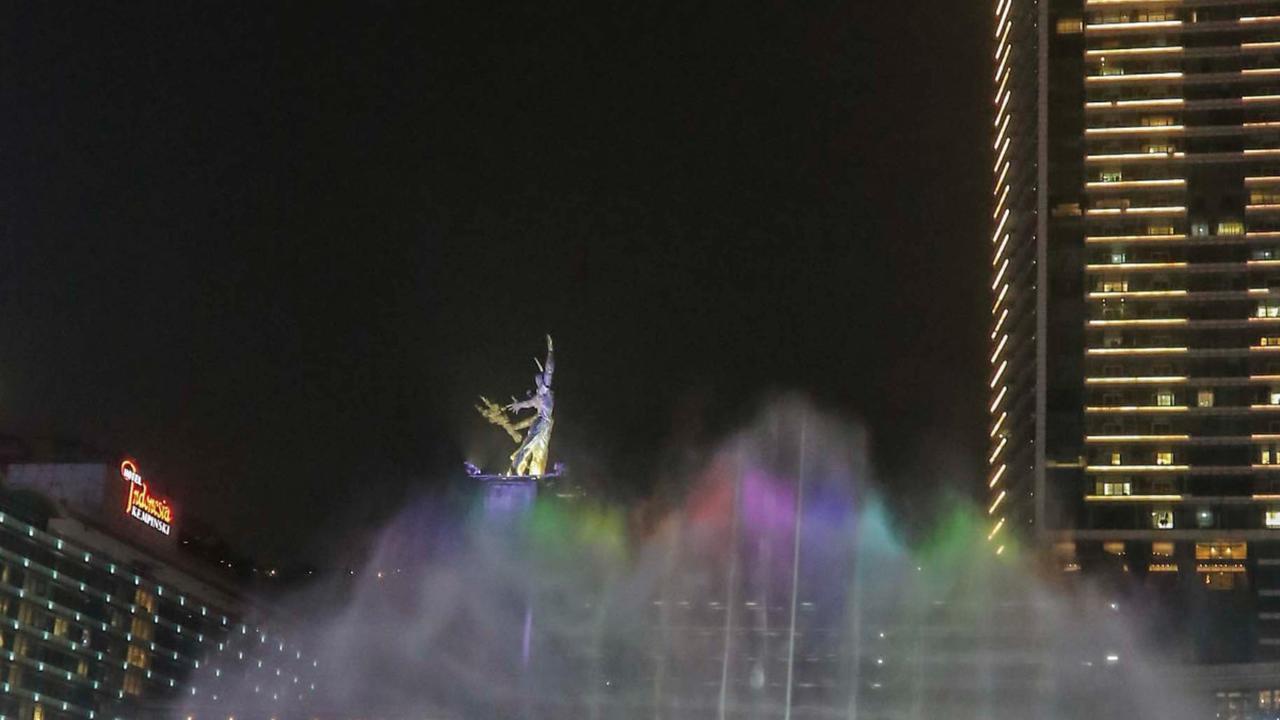 Nantinya acara itu akan menampilkan pertunjukan light show drone, water mist, video mapping 3D, dan kegiatan menarik lainnya.