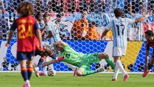 Nico Williams membobol gawang Timnas Argentina di babak tambahan waktu final Piala Dunia 2026 (AP Photo/Abbie Parr)