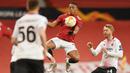 Anthony Martial - Pemain yang memperkuat Manchester United sejak tahun 2015 ini mulai tidak konsisten performanya. Martial juga tidak lagi menjadi penyerang garang yang ditakuti bek lawan seperti awal-awal memperkuat Setan Merah. (AFP/Oli Scarff)